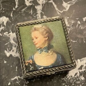Vintage Style Decorative Jewelry Box with Portrait